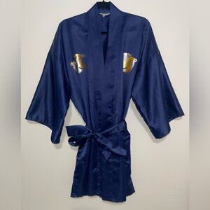 Vintage Authentic Japanese Kimono Robe With Metallic Tiger Design Men Size L US